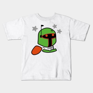 Boba Fett Graffiti Bust Kids T-Shirt